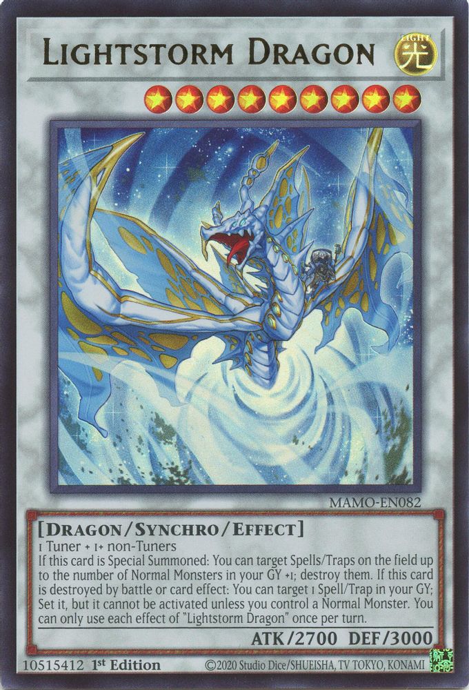 Lightstorm Dragon MAMO-EN082 Magnificent Monsters Yu-Gi-Oh 1st Edition NM