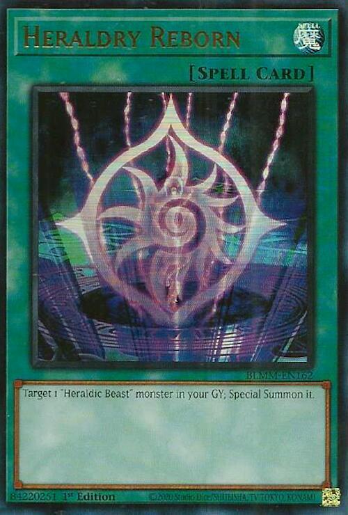 Heraldry Reborn BLMM-EN162 Battles of Legend: Monster Mayhem Yu-Gi-Oh 1st Edition NM
