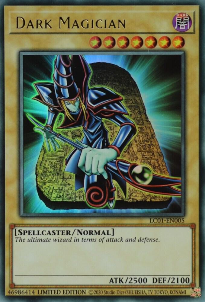 Dark Magician (25th Anniversary Edition) LC01-EN005 Yu-Gi-Oh Legendary Collection: 25th Anniversary Edition