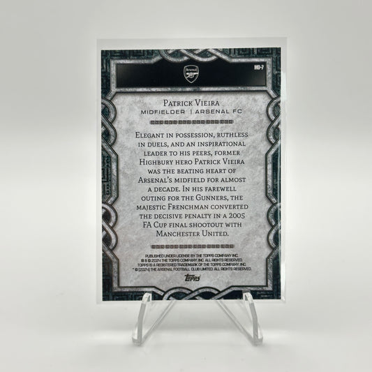 Patrick Viera - MO-7 - Topps Arsenal Fan Set 24/25
