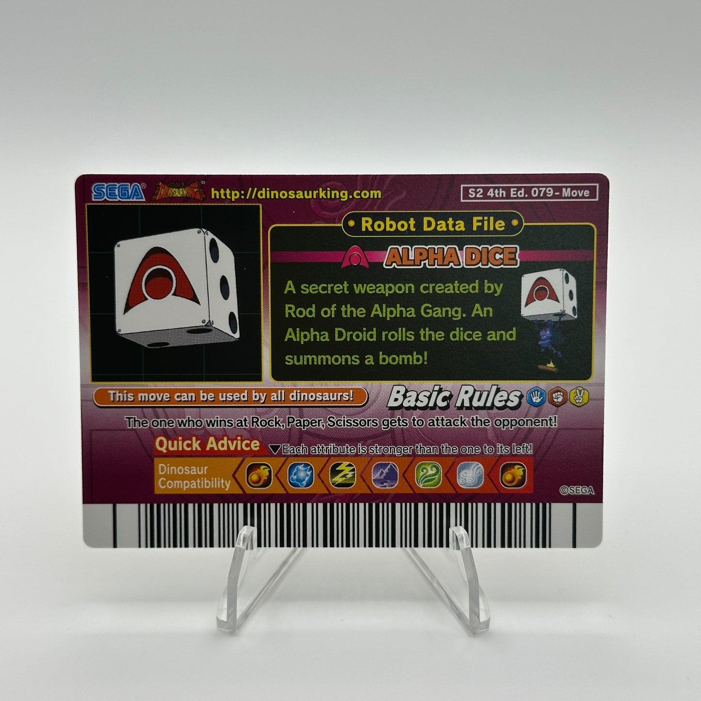 Alpha Dice - 079-Move - SEGA Dinosaur King S2 4th Edition