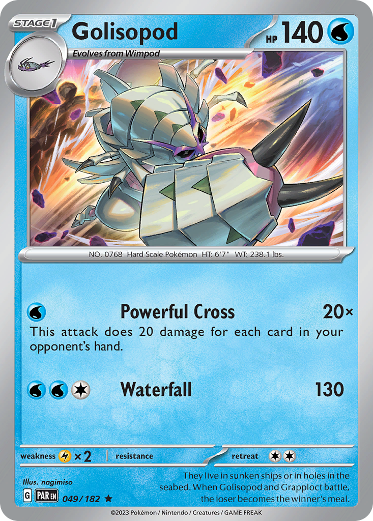 Golisopod 049/182 Paradox Rift Pokemon Holo Rare NM
