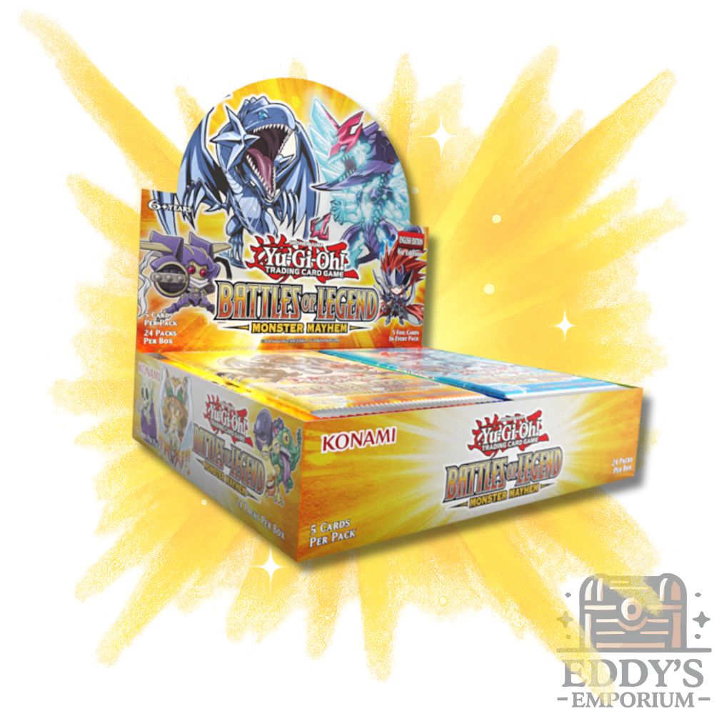 Yu-Gi-Oh! Battles of Legend: Monster Mayhem Booster Box Eddy's Emporium Yu-Gi-Oh! Battles of Legend: Monster Mayhem Booster Box Eddy's Emporium