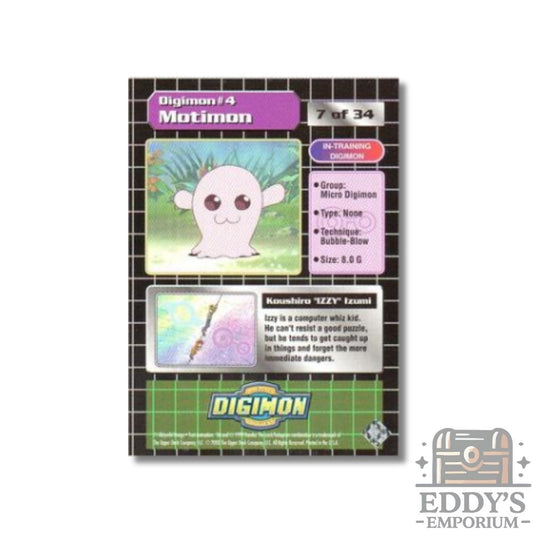 Izzy & Motimon #4 - Upper Deck Digimon: Series 1