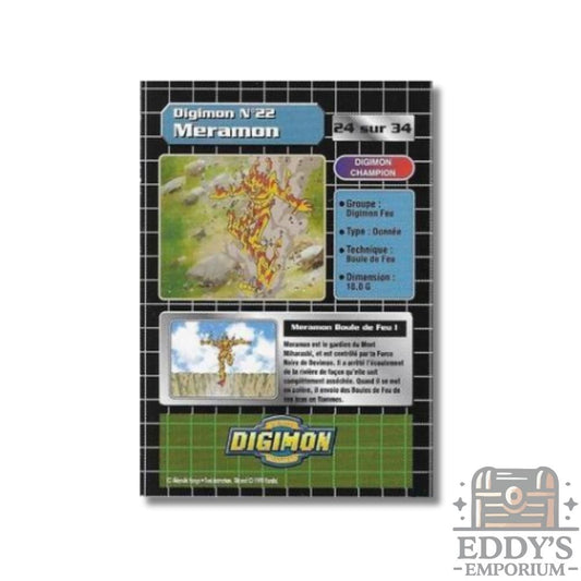 Meramon #22 - Upper Deck Digimon: Series 1
