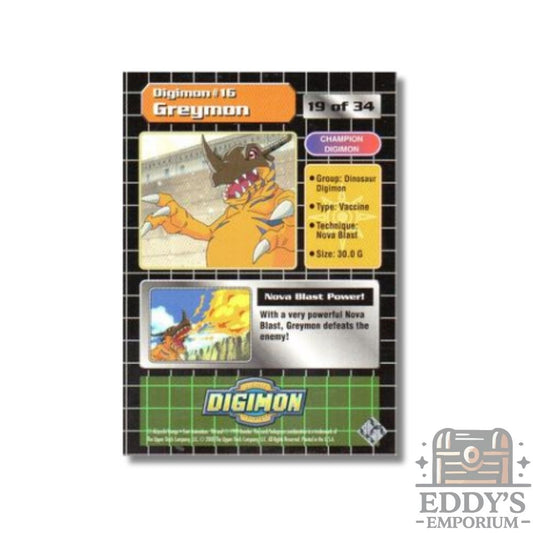 Greymon #16 - Upper Deck Digimon: Series 1