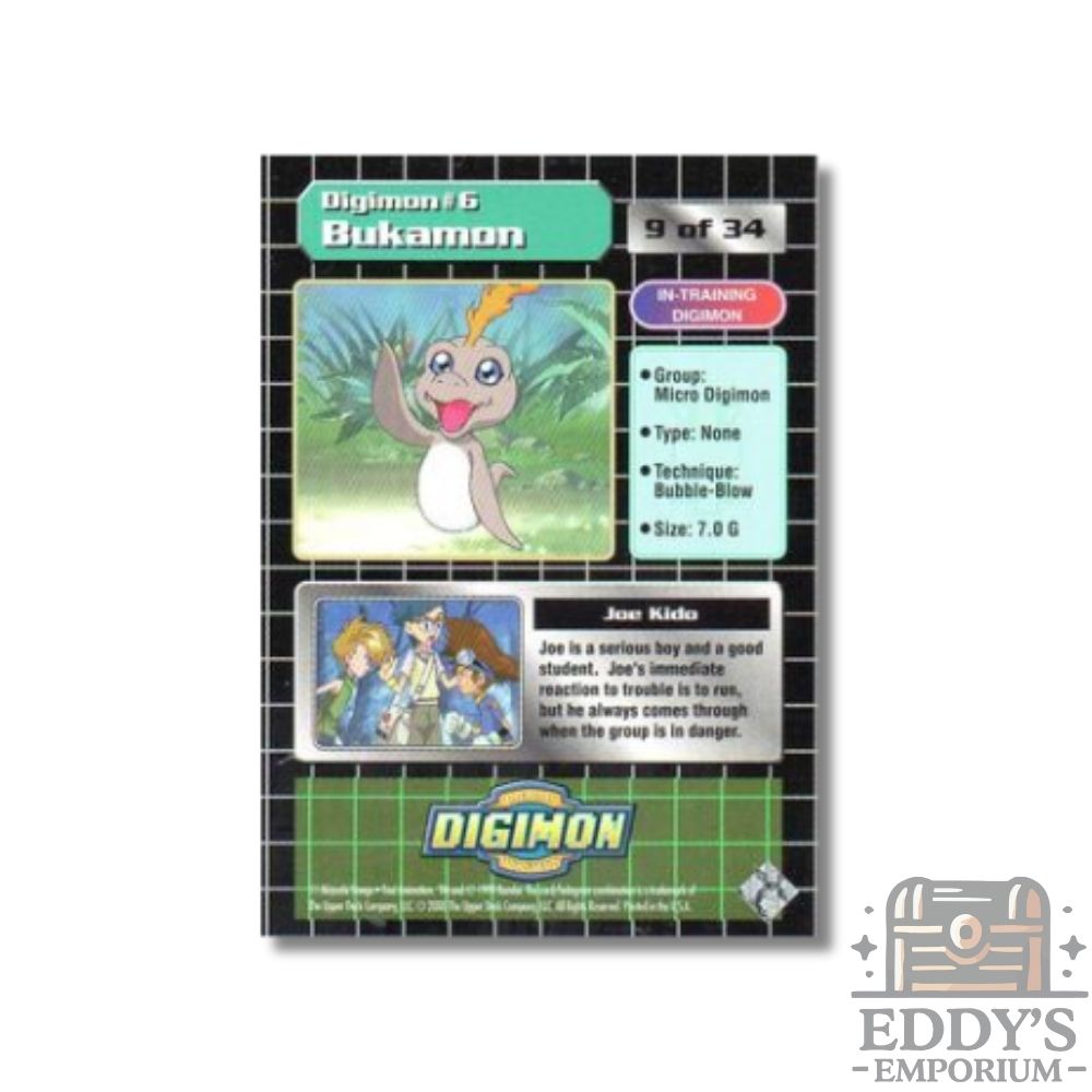 Joe and Bukamon #6 - Upper Deck Digimon: Series 1