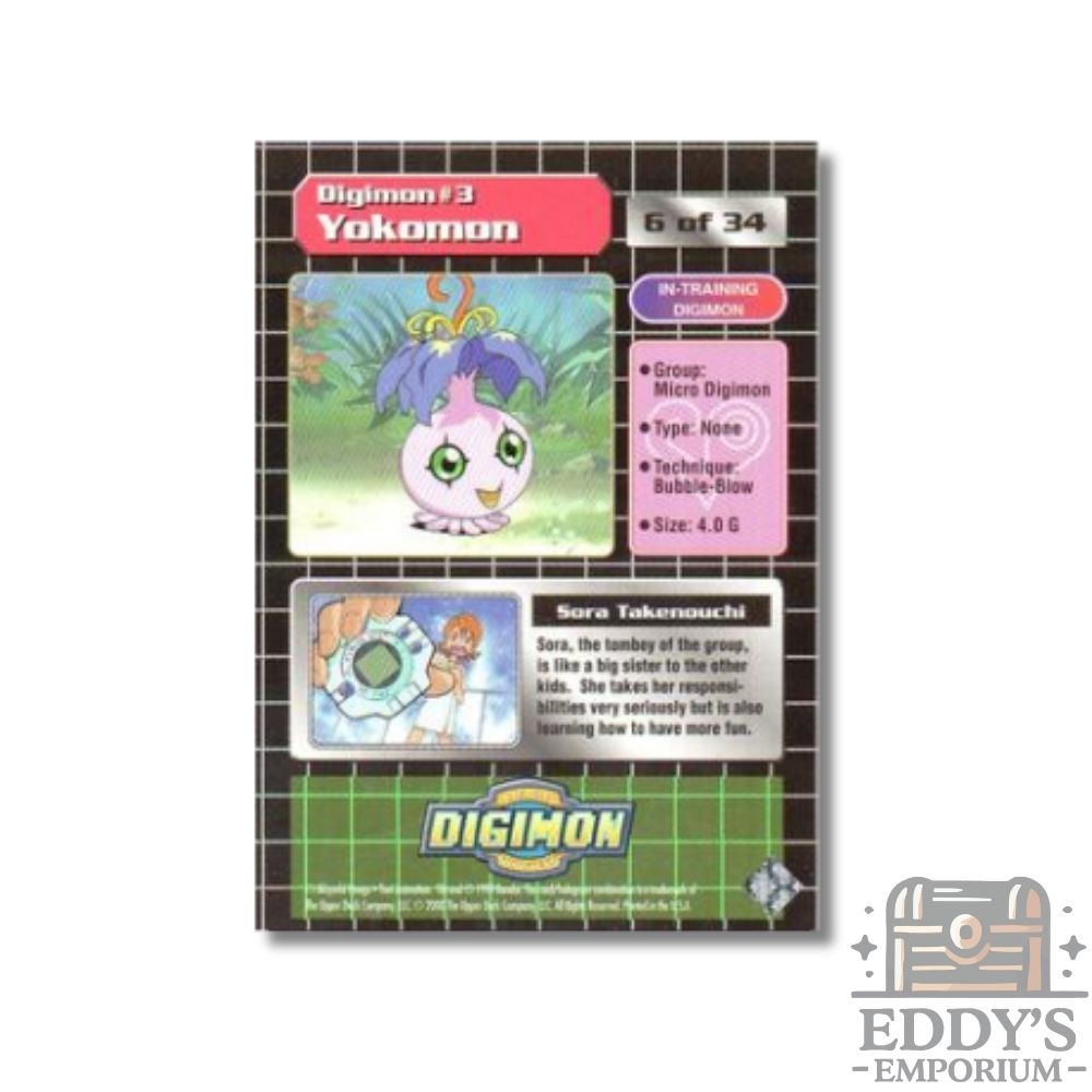 Sora and Yokomon #3 - Upper Deck Digimon: Series 1