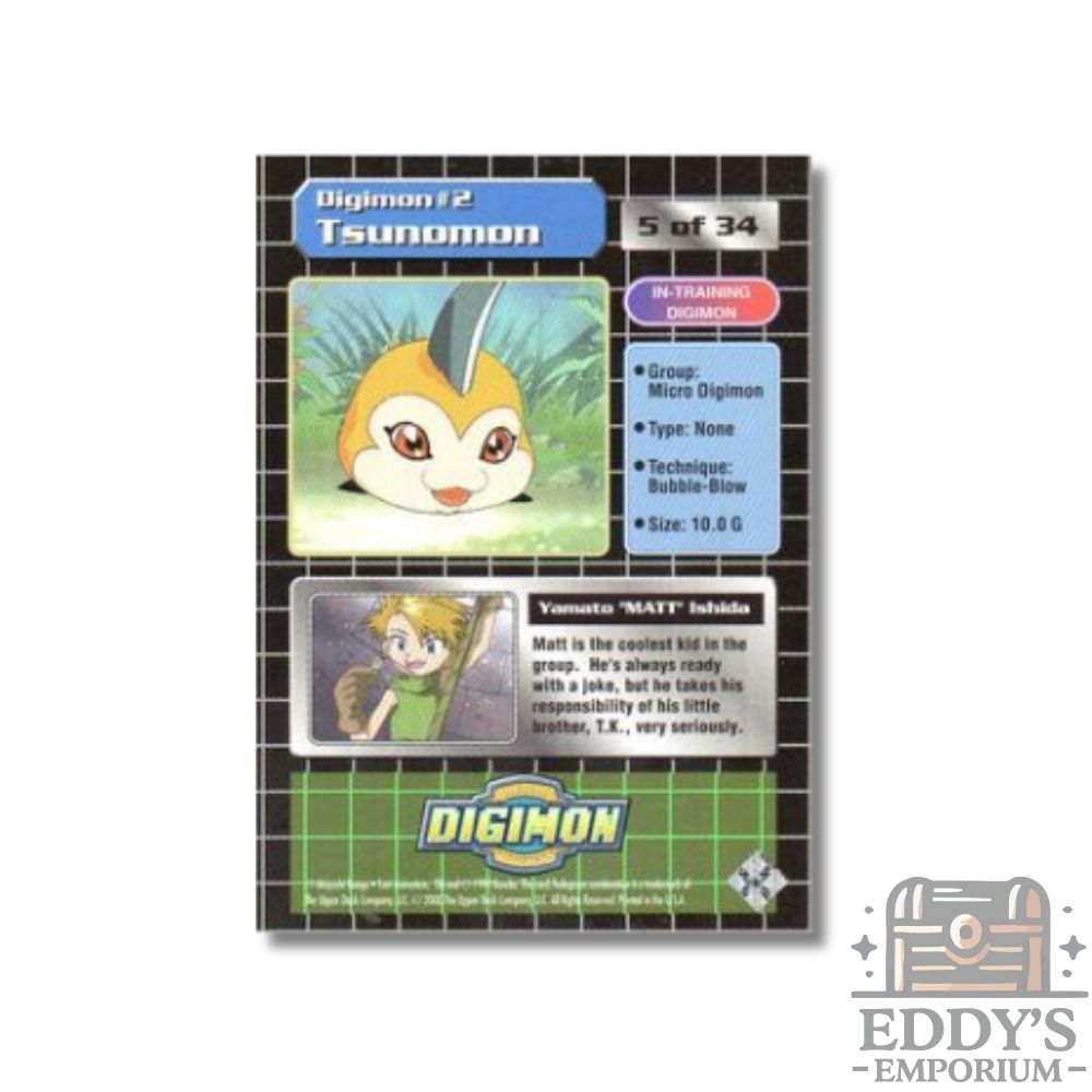 Matt and Tsunomon #2 - Upper Deck Digimon: Series 1