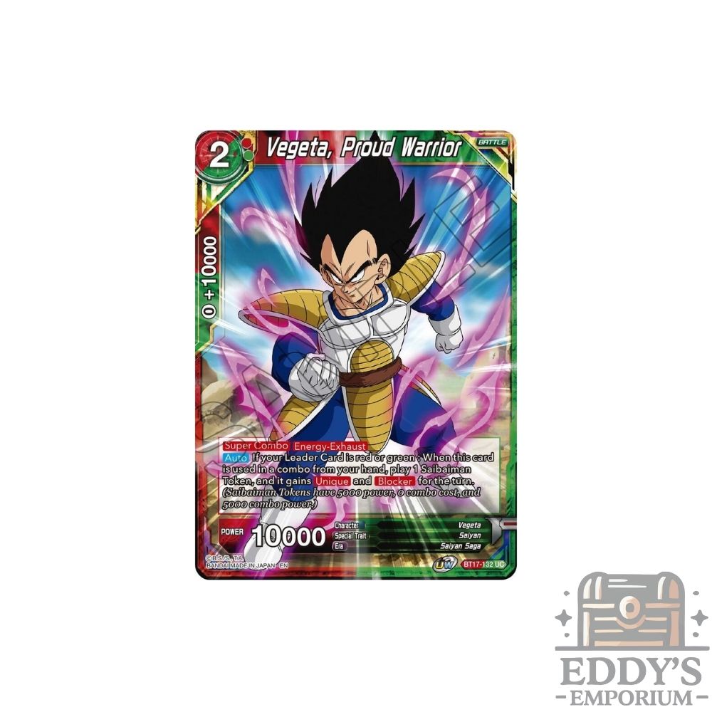 Vegeta, Proud Warrior - BT17-132 - Foil