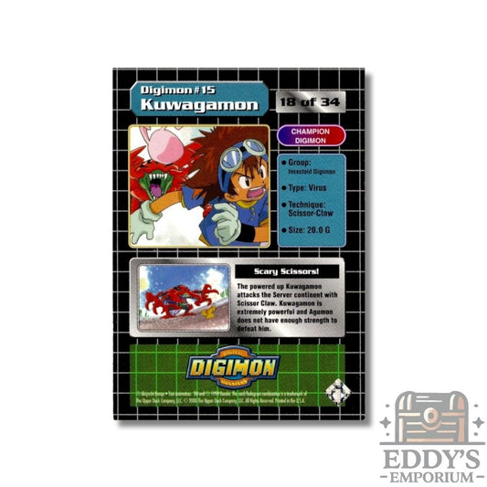 Kuwagamon #15 - Upper Deck Digimon: Series 1
