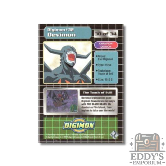 Devimon #32 - Upper Deck Digimon: Series 1