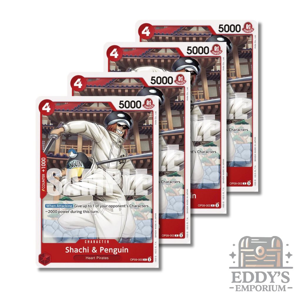 One Piece CG: Shachi & Penguin Set x4 - OP09-003 - English
