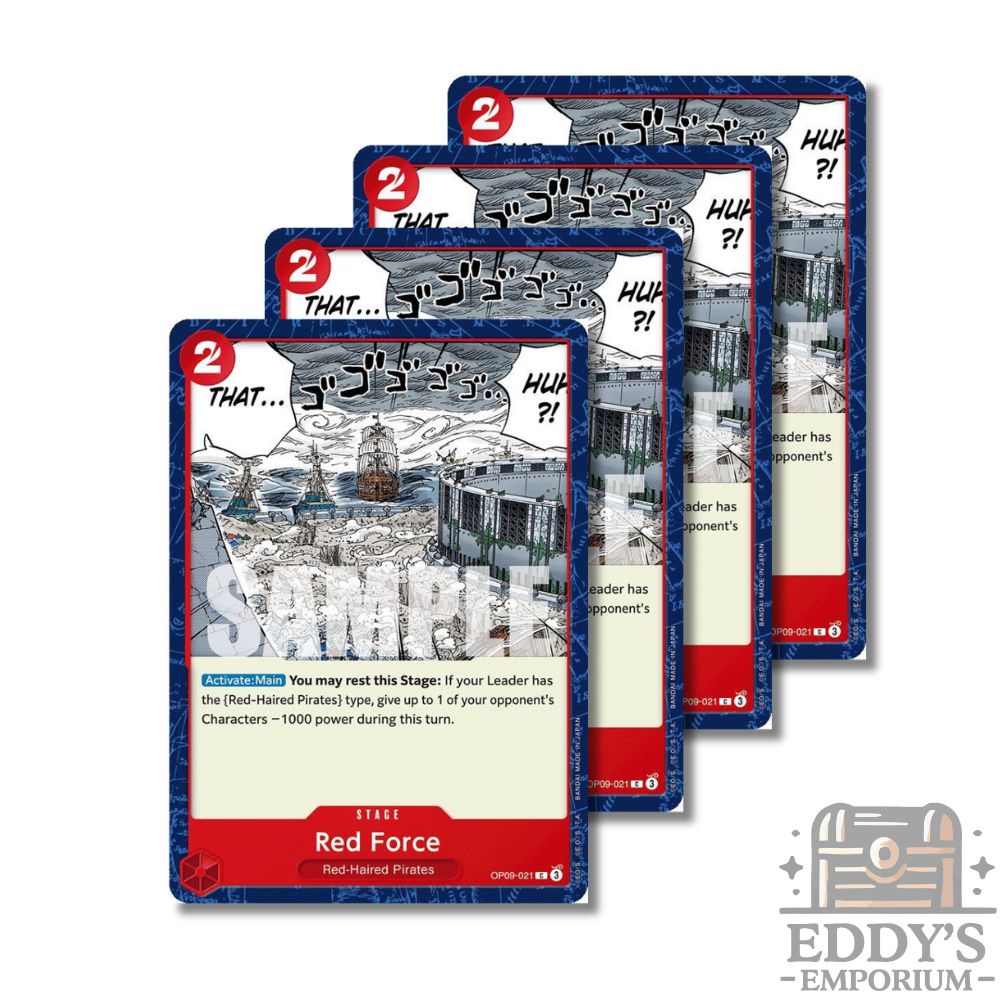 One Piece CG: Red Force x4 - OP09-021 - English