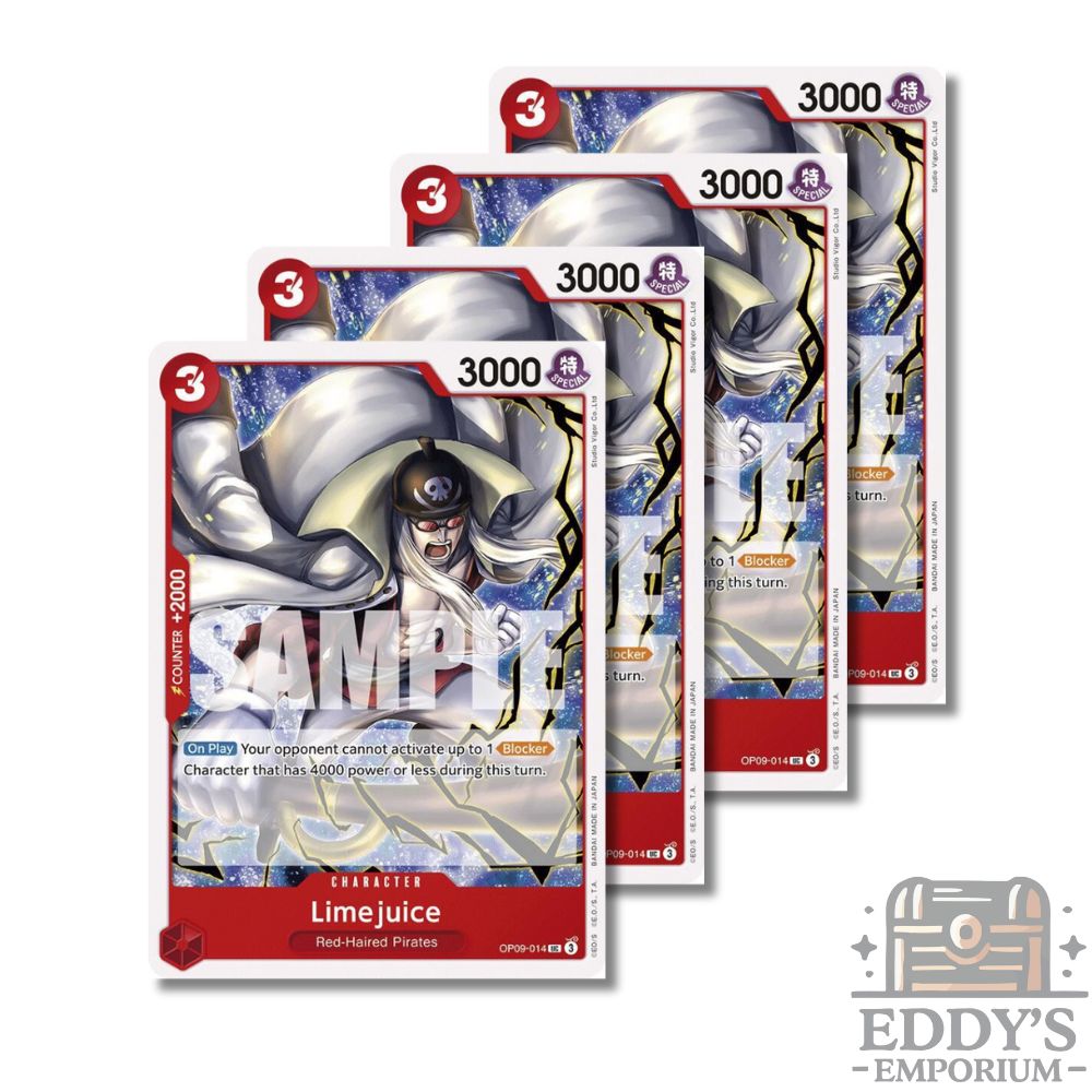 One Piece CG: Limejuice x4 Set - OP09-014 - English