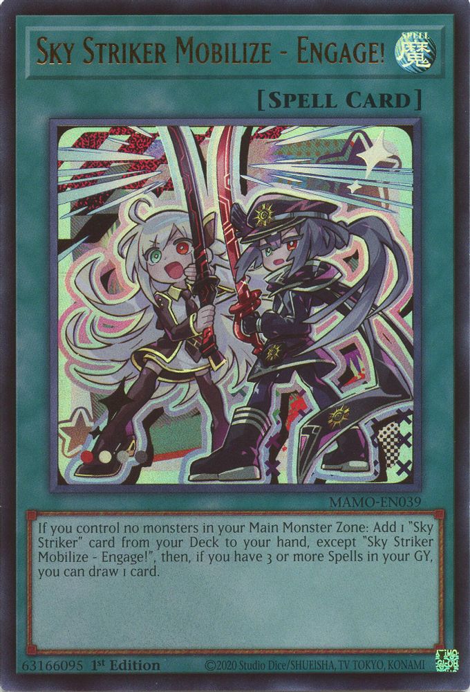 Sky Striker Mobilize - Engage! MAMO-EN039 Magnificent Monsters Yu-Gi-Oh 1st Edition NM