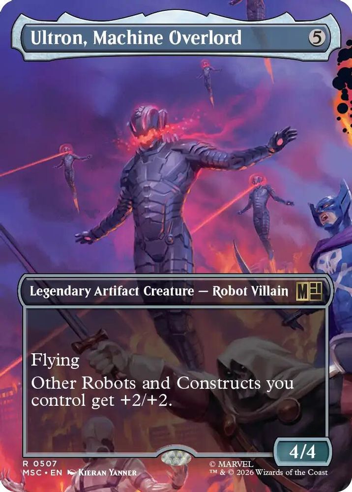 Ultron, Machine Overlord (Borderless) 507 Commander: Marvel Super Heroes Magic: The Gathering Foil