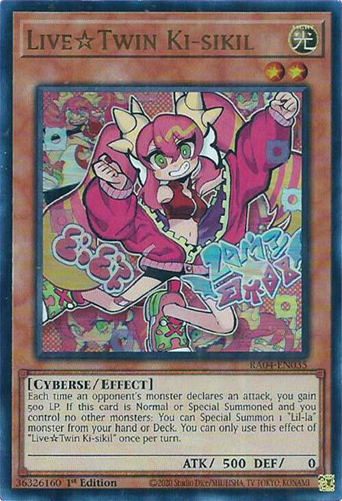 Live Twin Ki-sikil (UR) RA04-EN035 Quarter Century Stampede Yu-Gi-Oh 1st Edition NM