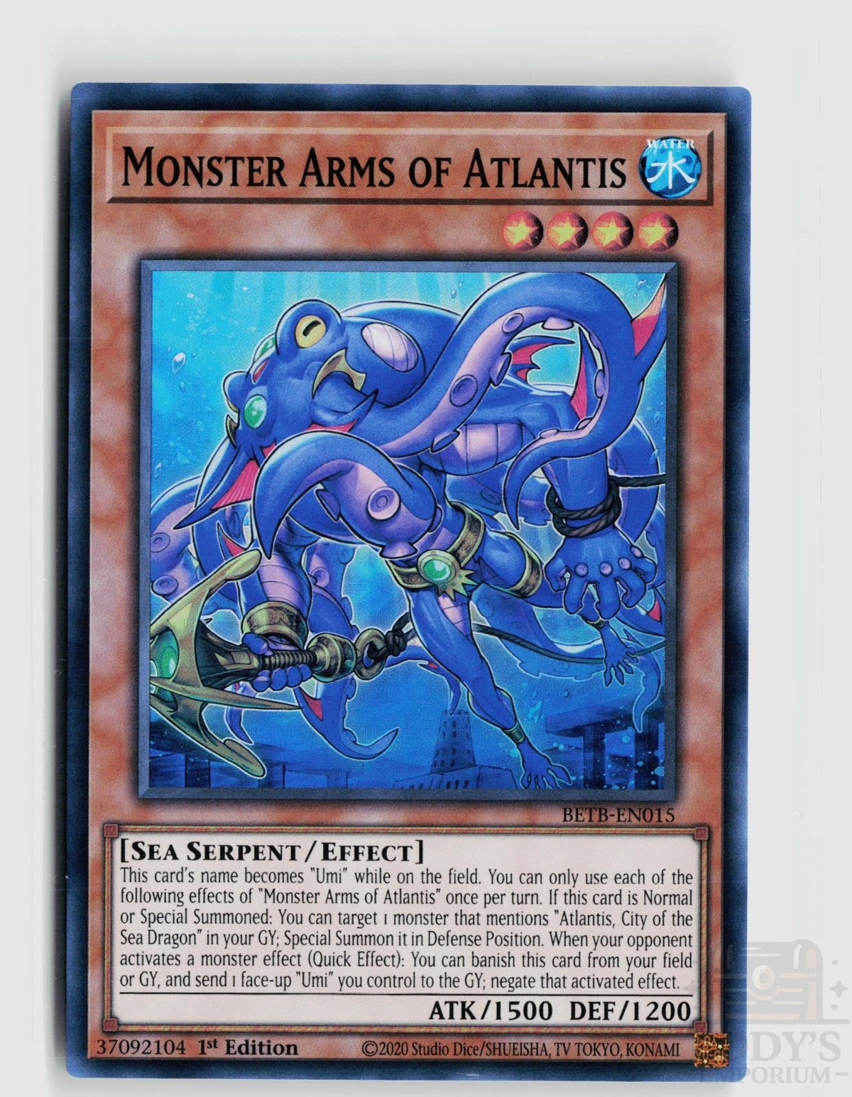 Monster Arms of Atlantis BETB-EN015 Beyond the Brave Yu-Gi-Oh 1st Edition NM