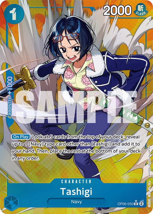 Tashigi (Alternate Art) OP06-050 Wings of the Captain One Piece Foil Rare