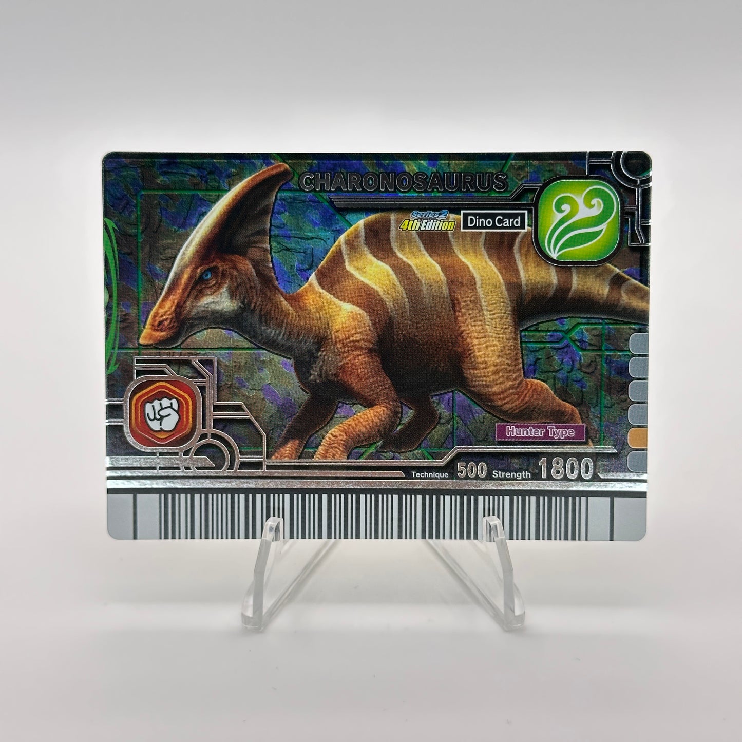Charonosaurus - 034-Dino - SEGA Dinosaur King S2 4th Edition Holo