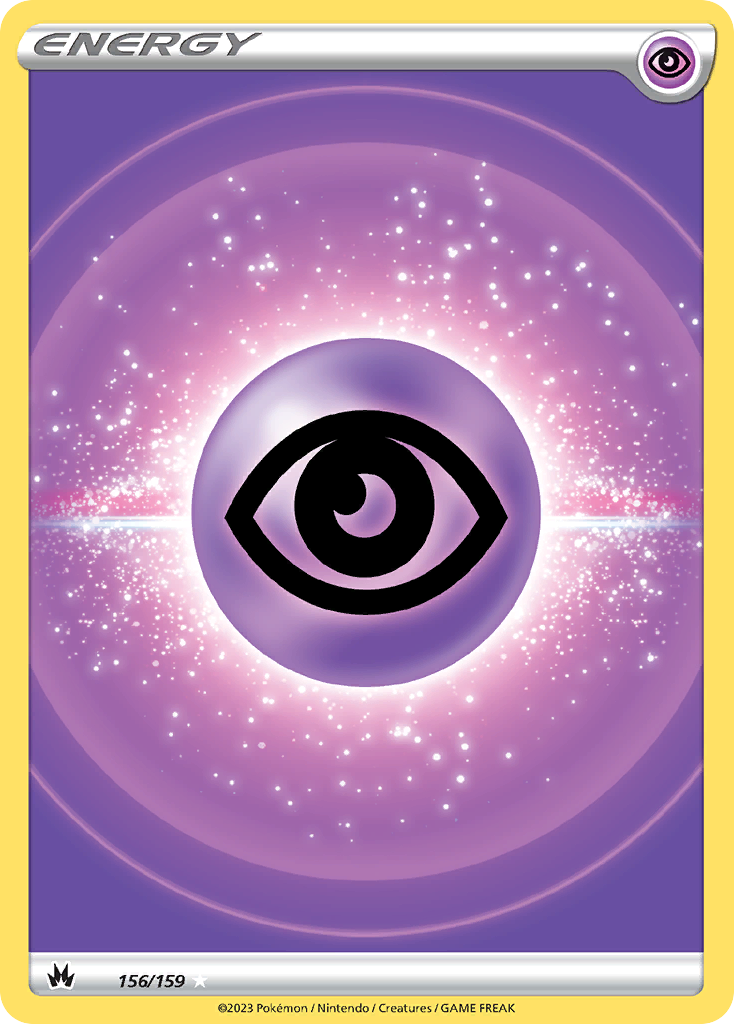 Psychic Energy 156/159 Crown Zenith Pokemon Holo Ultra Rare NM
