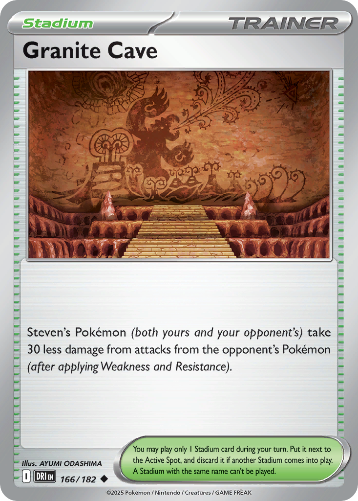 Granite Cave 166/182 Destined Rivals Pokemon Reverse Holo