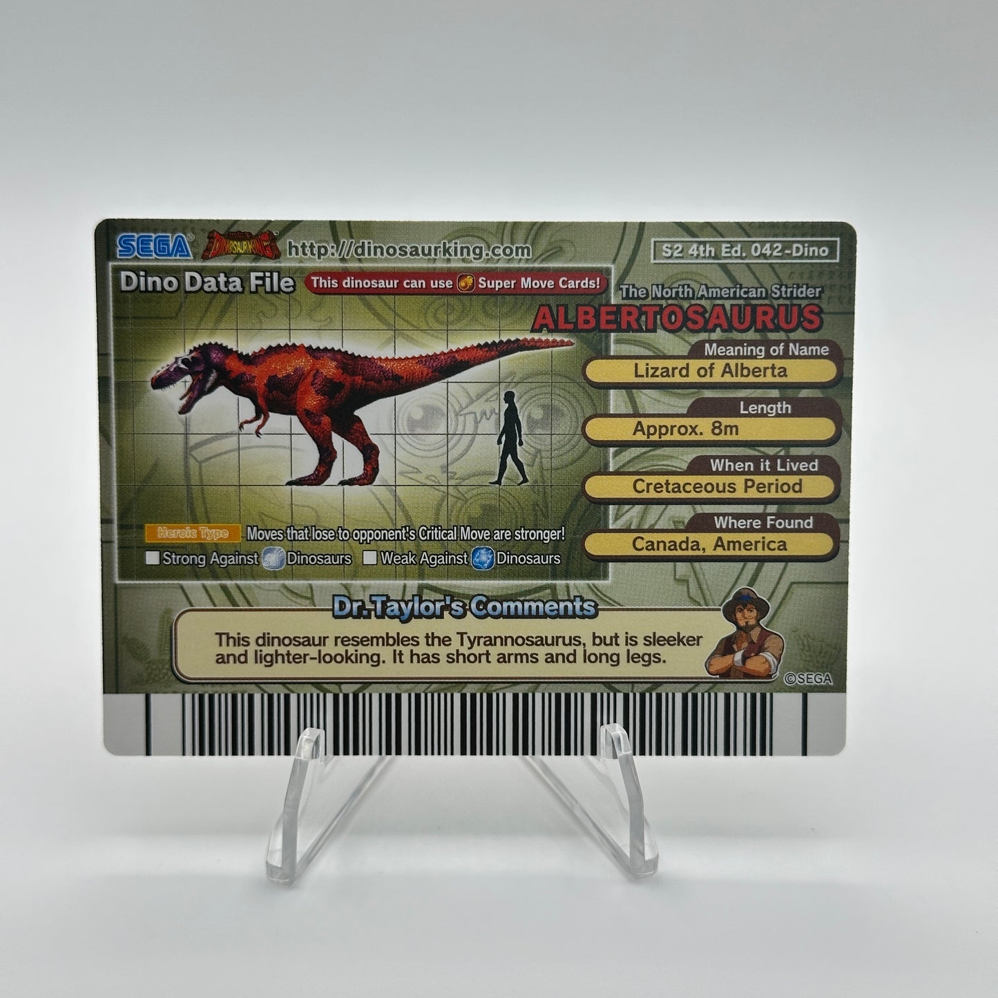Albertosaurus - 042-Dino - SEGA Dinosaur King S2 4th Edition