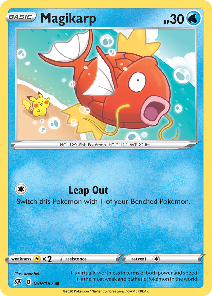 Magikarp 039/192 Rebel Clash Pokemon Reverse Holo Common NM