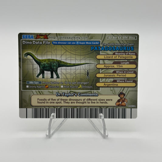 Patagosaurus - 024-Dino - SEGA Dinosaur King S2 4th Edition