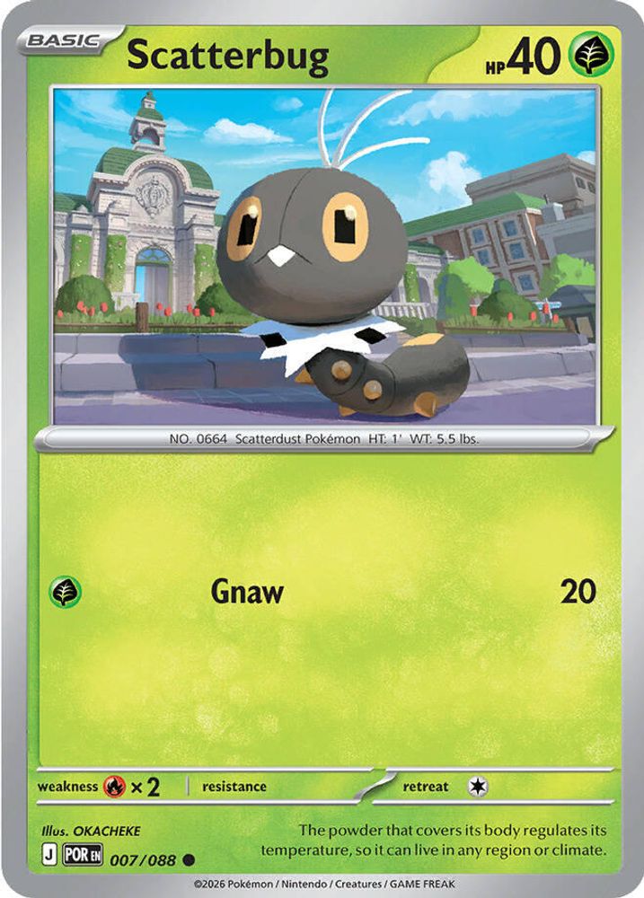 Scatterbug 007/088 Perfect Order Pokemon Reverse Holo Common NM