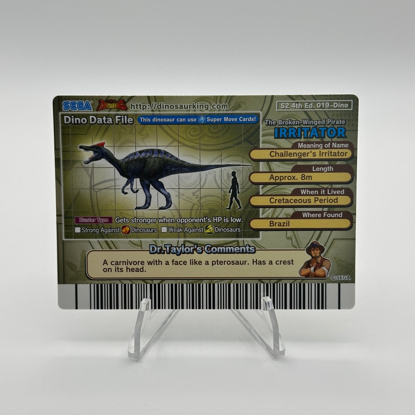 Irritator - 019-Dino - SEGA Dinosaur King S2 4th Edition