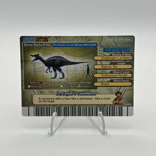 Irritator - 019-Dino - SEGA Dinosaur King S2 4th Edition