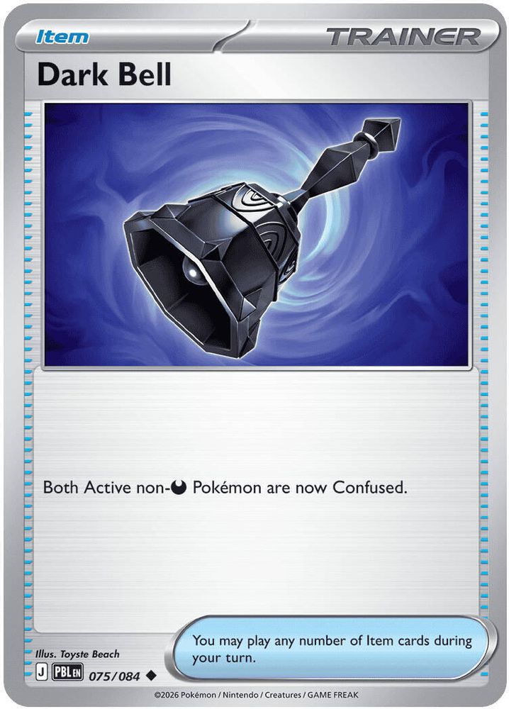 Dark Bell 075/084 Pitch Black Pokemon Reverse Holo