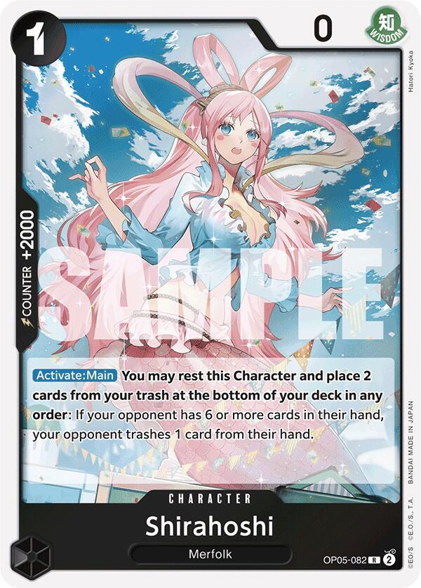 Shirahoshi (Reprint) OP05-082 Premium Booster -The Best- One Piece Foil Rare