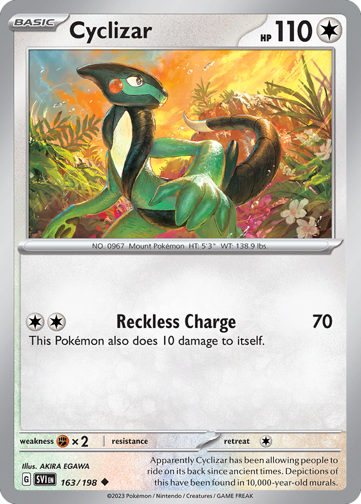 Cyclizar 163/198 Scarlet & Violet Pokemon Reverse Holo