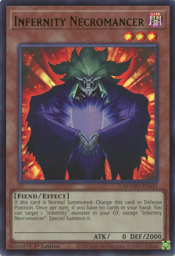 Infernity Necromancer MAMO-EN041 Magnificent Monsters Yu-Gi-Oh 1st Edition NM
