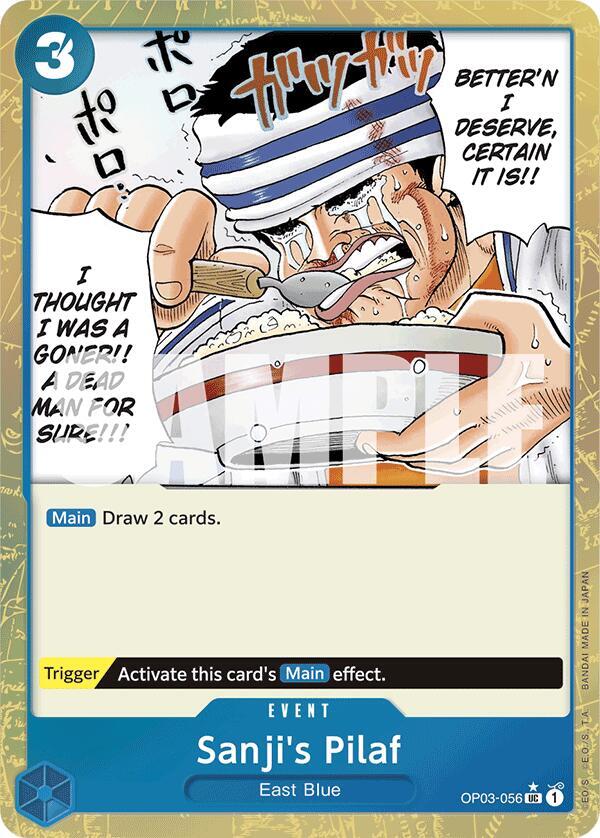 Sanji's Pilaf (Textured Foil) OP03-056 Premium Booster -The Best- One Piece