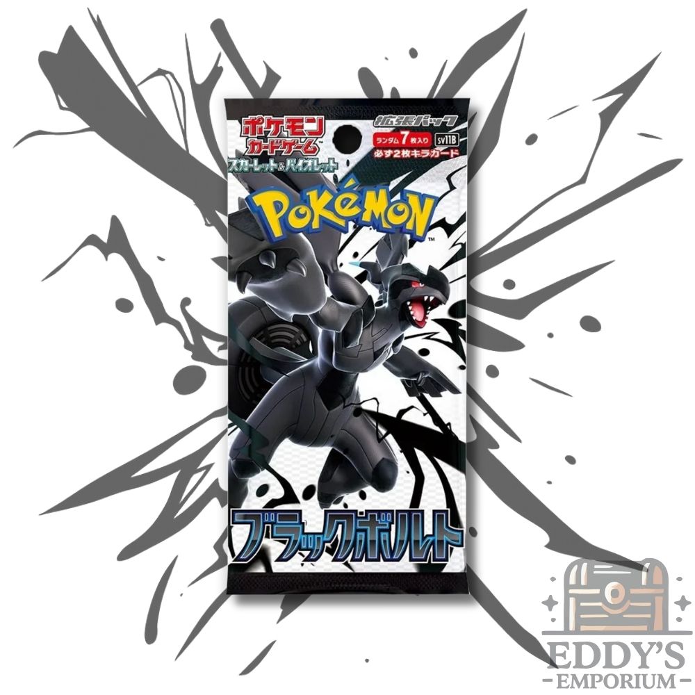 Pokmon TCG: Black Bolt Japanese Booster Pack Eddy's Emporium Pokmon TCG: Black Bolt Japanese Booster Pack Eddy's Emporium