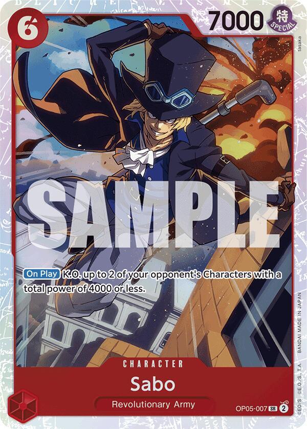 Sabo (Reprint) OP05-007 Premium Booster -The Best- One Piece Foil Super Rare