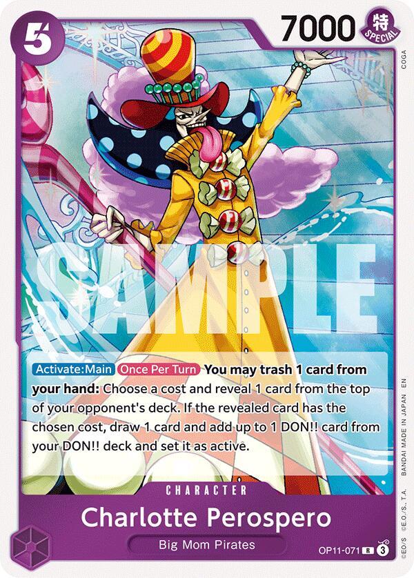 Charlotte Perospero OP11-071 A Fist of Divine Speed One Piece Foil Rare