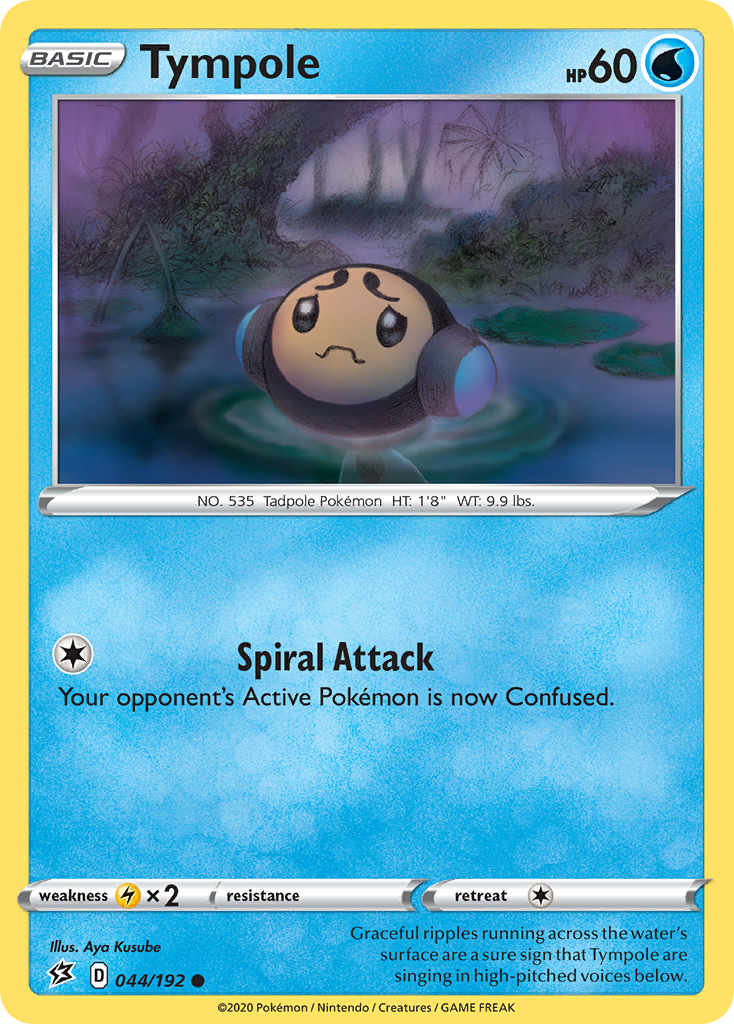 Tympole 044/192 Rebel Clash Pokemon Reverse Holo Common NM