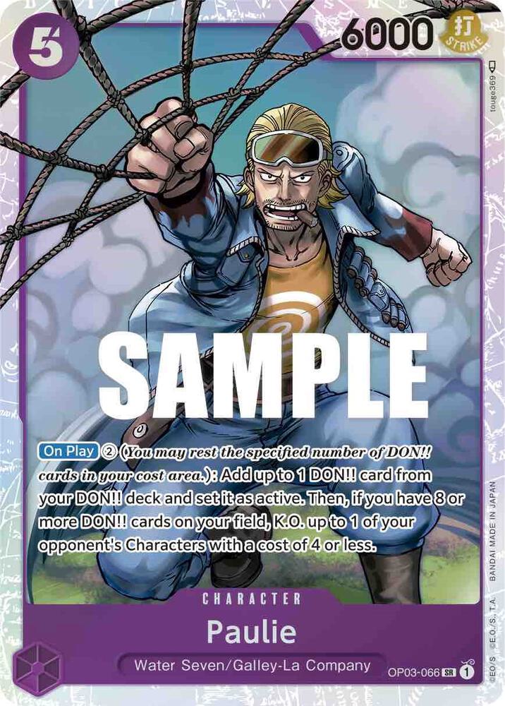 Paulie OP03-066 Pillars of Strength One Piece Foil Super Rare