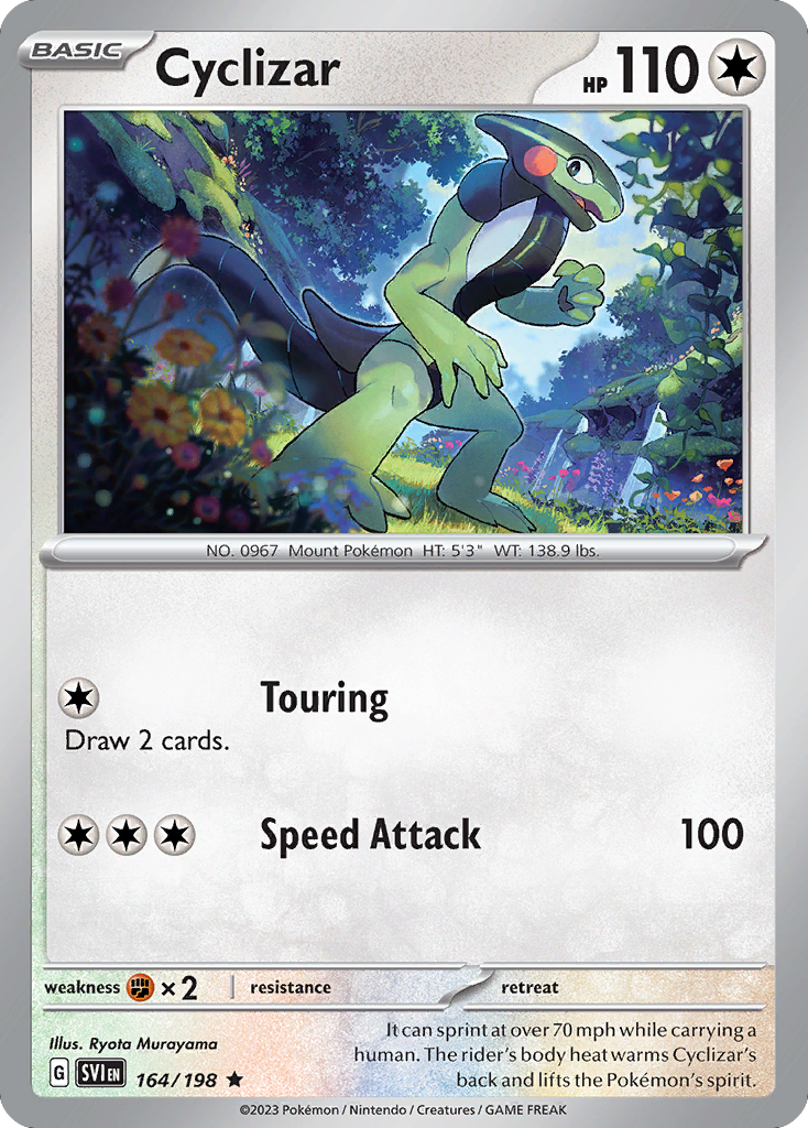 Cyclizar 164/198 Scarlet & Violet Pokemon Holo