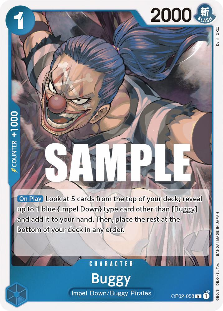 Buggy OP02-058 Paramount War One Piece Foil Rare