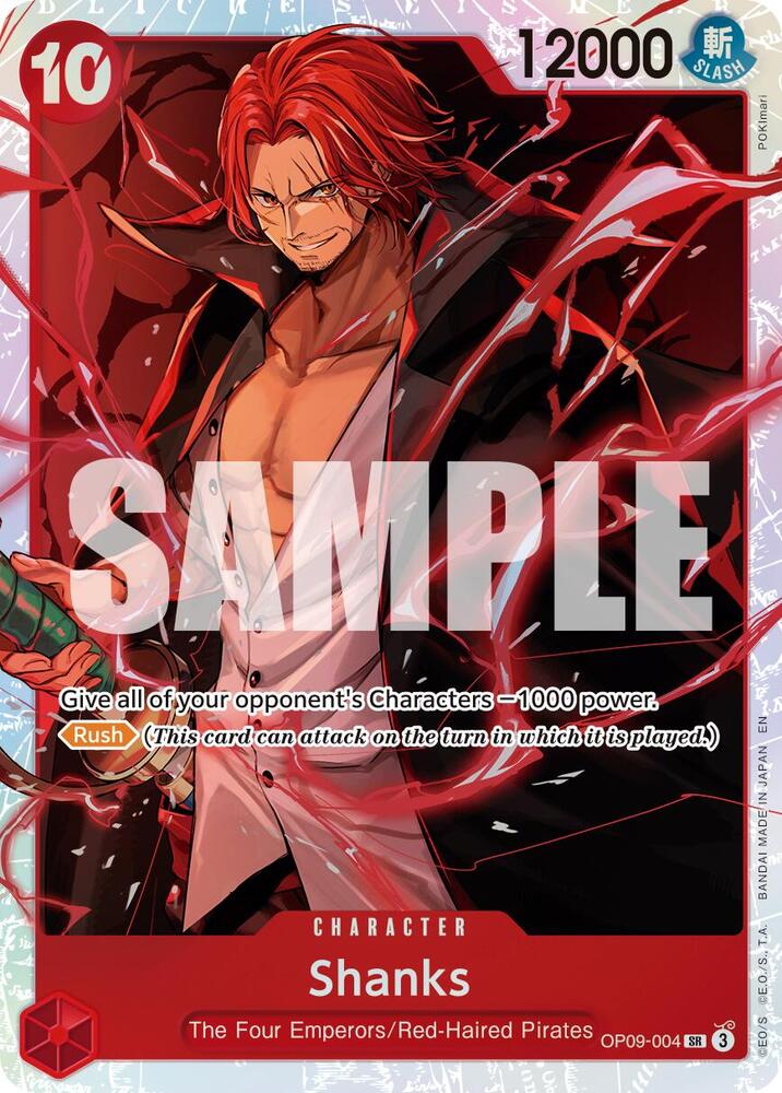 Shanks (Reprint) OP09-004 Premium Booster -The Best- Vol. 2 One Piece Foil