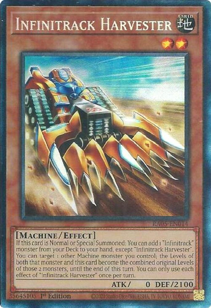 Infinitrack Harvester (Collector's Rare) RA05-EN014 Yu-Gi-Oh Rarity Collection 5