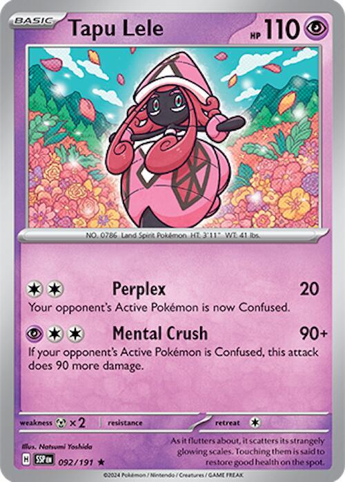 Tapu Lele 092/191 Rare SV08: Surging Sparks NM