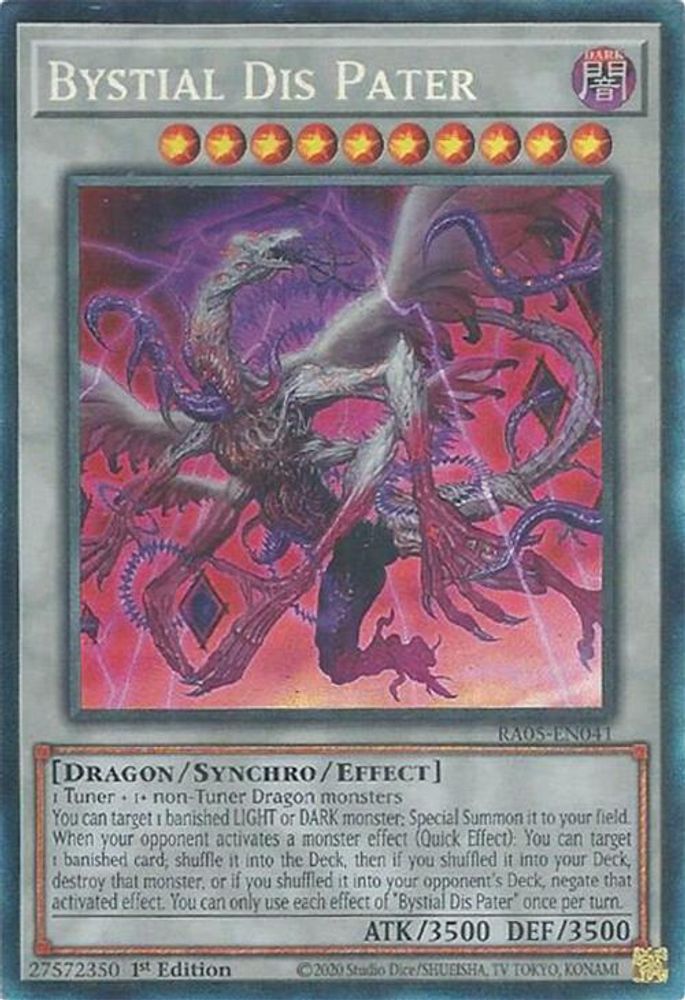 Bystial Dis Pater (Collector's Rare) RA05-EN041 Rarity Collection 5 Yu-Gi-Oh 1st Edition NM