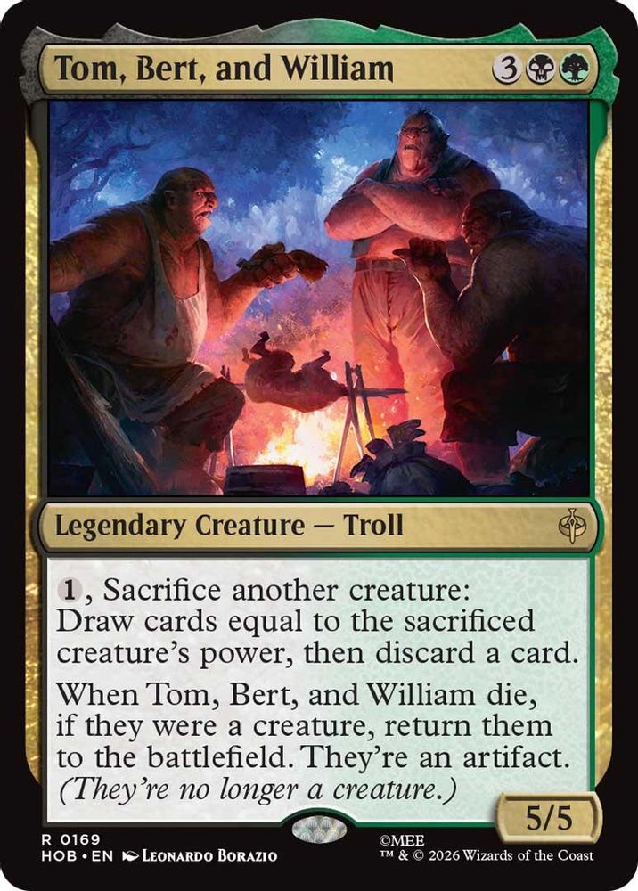 Tom, Bert, and William 169 The Hobbit Magic: The Gathering Rare